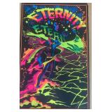 Vintage 1971 Marvel Comics Eternity Blacklight Poster