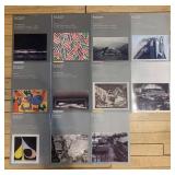 Collection of 11 Art Auction Catalogs Featuring Diverse Artworks