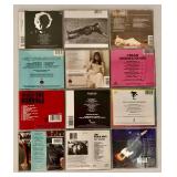 Collection of 12 Classic Rock and Folk CDs including Joni Mitchell