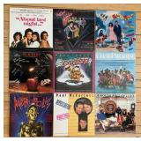 Collection of 9 Classic Vinyl Records including Bee Gees
