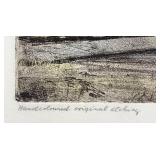 Handcoloured Original Etching of Architectural Landmark