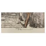 Hand-Colored Original Etching by Hemmer