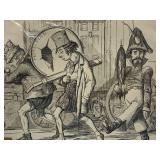 Collection of 5 Vintage Illustrated Prints