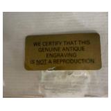 Antique Engraving Featuring Portrait and Architecture Scene