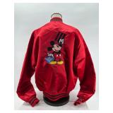 Vintage Chalk Line Disney Mickey Mouse Red Satin Jacket XL - Silver Screen Partners III