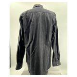 Robert Graham Black Long Sleeve Shirt with Embroidery XL