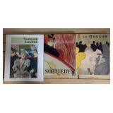 Set of 3 Art Books featuring Toulouse Lautrec and Sotheby