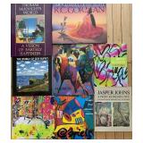 Collection of 8 Art Books Featuring Modern and Cultural Artwork