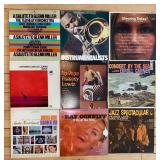 Vintage Vinyl Record Collection Featuring Comedy and Music Albums