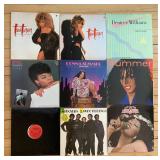 Collection of 9 Vinyl Records Featuring Tina Turner and Donna Summer
