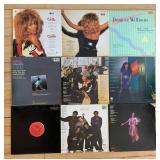 Collection of 9 Vinyl Records Featuring Tina Turner and Donna Summer