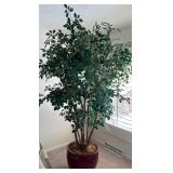 Large Artificial Ficus Tree with Decorative Pot