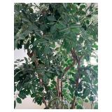 Large Artificial Palm Tree in Black Pot