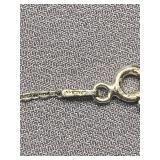 Vintage Flower Resin Sterling Silver 925 Pendant Necklace