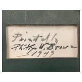 Watercolor Painting Signed Philip Brown 1949