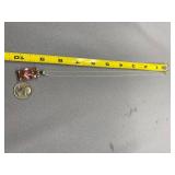 Sterling Silver 925 Pink Gemstone Necklace Thailand