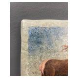 Holly Benay Cutting Elk Painting on Stone Type Tile
