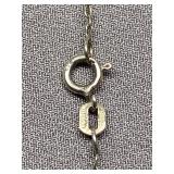 Vintage Sterling Silver 925 Marcasite Cross Necklace