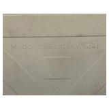 Mettlach Germany Ceramic Tile with Metal Frame