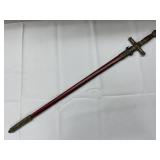 Napoleonic Style Sword with Intricate Design 33"
