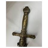 Napoleonic Style Sword with Intricate Design 33"