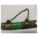 Replica Lion Motif Ornate Swords Set with Scabbards (2 pcs)