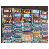 Lot ~70 Large Vintage Comic Book Collection Marvel Indiana Jones Kull G.I. Joe