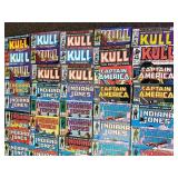 Lot ~70 Large Vintage Comic Book Collection Marvel Indiana Jones Kull G.I. Joe