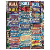 Lot ~70 Large Vintage Comic Book Collection Marvel Indiana Jones Kull G.I. Joe