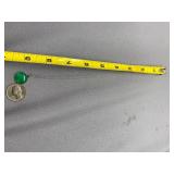 Sterling Silver 925 Necklace with Green Stone Pendant