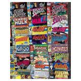 Lot ~70 Marvel Comic Book Collection: Punisher, Hulk, Surfer & More