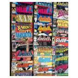 Lot ~70 Marvel Comic Book Collection: Punisher, Hulk, Surfer & More