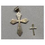Sterling Silver 925 Cross Pendant Set 