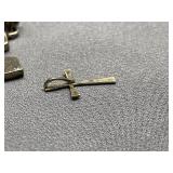 Sterling Silver 925 Cross Pendant Set 
