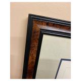 Massachusetts Framed Maritime Ship Artwork Collectible