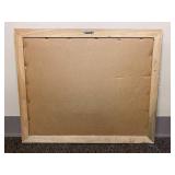 Massachusetts Framed Maritime Ship Artwork Collectible