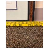 Massachusetts Framed Maritime Ship Artwork Collectible