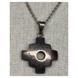 Sterling Silver Cross Pendant Necklace 925