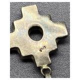 Sterling Silver Cross Pendant Necklace 925