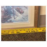 Edward Brewer Framed Artwork of Historical Hastings MN Spiral Bridge Scene - 25" x 21"