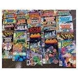 Lot ~70 Vintage Marvel and DC Comic Book Collection Lot