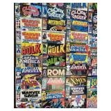 Lot ~70 Vintage Marvel and DC Comic Book Collection Lot