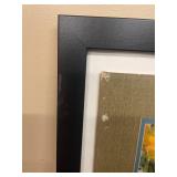 F. Vincent Framed Landscape Watercolor Painting - Autumn River Scene