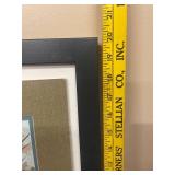 F. Vincent Framed Landscape Watercolor Painting - Autumn River Scene