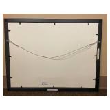 F. Vincent Framed Landscape Watercolor Painting - Autumn River Scene