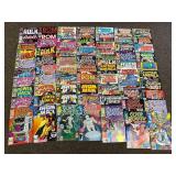 Extensive Lot ~70 Vintage Marvel Comics Collection: Silver Surfer, Hulk, and More