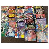 Extensive Lot ~70 Vintage Marvel Comics Collection: Silver Surfer, Hulk, and More