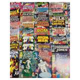 Extensive Lot ~70 Vintage Marvel Comics Collection: Silver Surfer, Hulk, and More