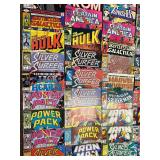 Extensive Lot ~70 Vintage Marvel Comics Collection: Silver Surfer, Hulk, and More