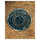 Vintage Fred Roberts Co. Brass and Glass Musical Decanter, Mid-Century